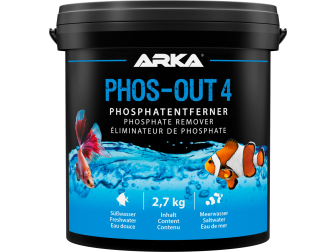 Phos-Out 4 Granuli - Rimozione di Fosfato di Idrossido di Ferro (2,7 kg, 5 L) ARKA