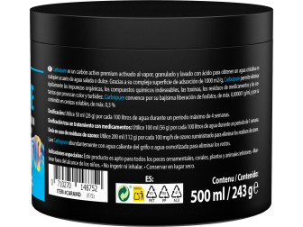 Carbopure - Carbón activado en pellets, activado con vapor y lavado con ácido (243 g, 500 ml) ARKA