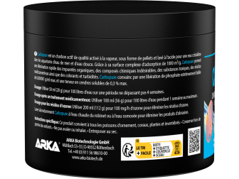 Carbopure - Dampfaktivierte, pelletierte und säuregewaschene Aktivkohle (243 g, 500 ml) ARKA