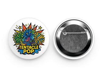 Badge rotondi 57 mm Tentacle POP Goodies Recifathome RAH