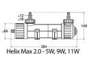 Stérilisateur 11 Watts UV-C aqua medic Helix Max 2.0 