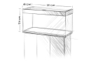 Aquarium RIO 180 LED (2x23w) BLANC  JUWEL