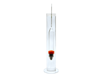 Präzisions-Aräometer 350mm + Messzylinder /Areometer 260mm + measuring cylinder GROTECH
