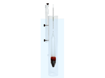 Präzision-Aräometer 350mm + Messröhre / Hydrometer with measuring tube GROTECH