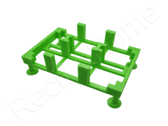 2 Brick Stand Bio Brick Stands Aquaprint Vert fluo Lxlxh 12x7,5x3 cm