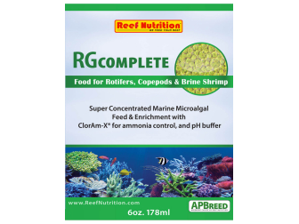 RG COMPLETE 947 ml Culture artemia et rotifère solution d'enrichissement ReefNutrition
